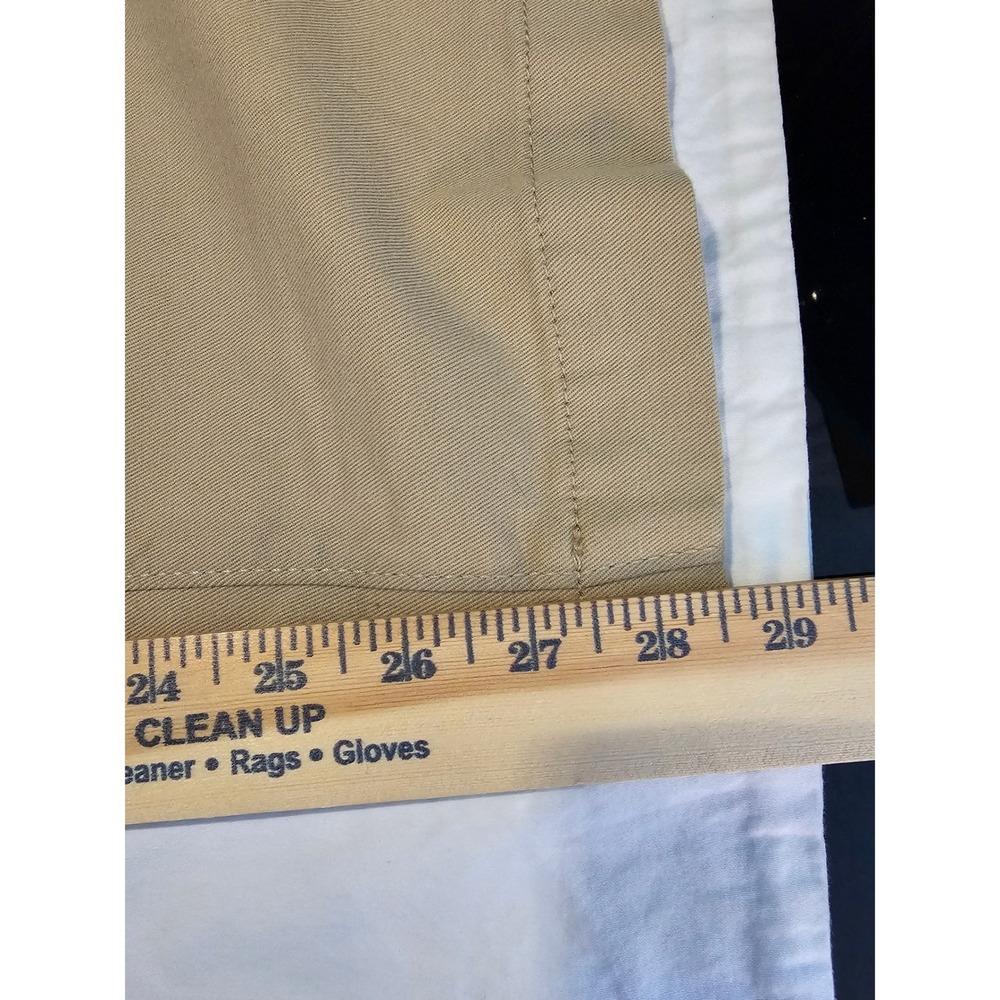 Eddie Bauer Curvy Trouser Pants Khaki Tan Mid Rise 14P Petite New NWT - Picture 6 of 6